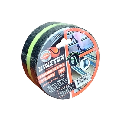 5CMX3MT   FOSFOR ŞERİTLİ - KARANLIKTA PARLAR  KAYDIRMAZ SİYAH BANT