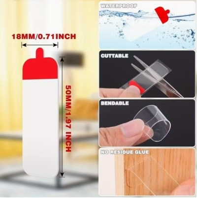 60 Parça Kolay Açılır Güçlü Çift Taraflı Bant 18mm*50mm