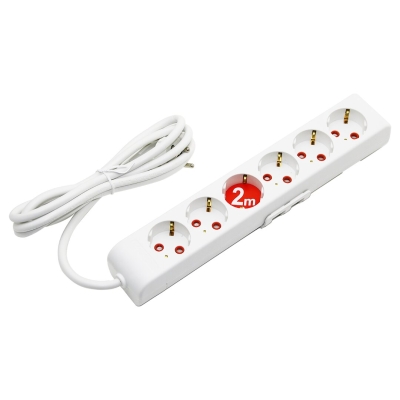 6LI - 2MT UZATMA KABLO - TOPRAKLI GRUP PRİZ