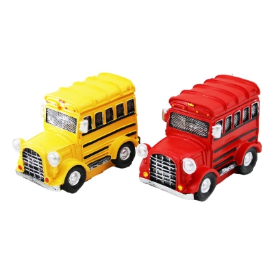 ARABA VİNTAGE DEKORATİF BİBLO - KUMBARA RENKLİ 17.5X6.5X11.5CM REÇİNE