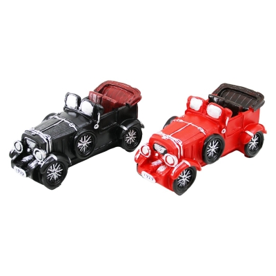 ARABA VİNTAGE DEKORATİF BİBLO - KUMBARA RENKLİ 20.5X7X9CM REÇİNE