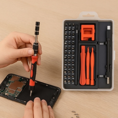 Çok Fonksiyonlu Manyetik Uçlu 52'si 1 Arada 42 Uçlu Saatçi Tornavida Seti