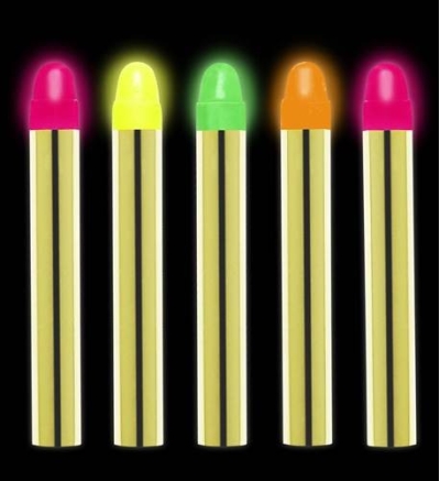 Fosforlu Glow Parti Boyası 6’lı – Karanlıkta Parlayan Yüz Boyası