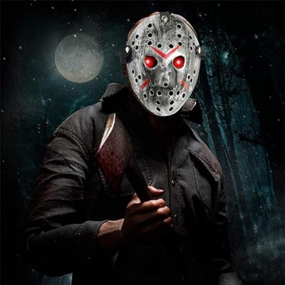 Jason Maskesi Hannibal Maskesi Metal Gümüş Renk 20x25 cm