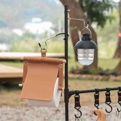 Kamp İçin Çok Fonksiyonlu S-Şekilli Direk Askısı Kaymaz Paslanmaz Çelik Eşya Asma Kancası