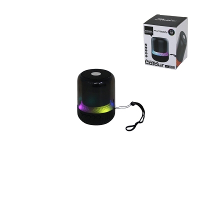 KAVANOZ MODELİ - MİKA GÖVDE BLUETOOTH WİRELESS MİNİ HOPARLÖR SPEAKER USB ŞARJLI - IŞIKLI 5W PL-4445