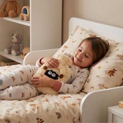 Kuzucuk Figürlü Peluş Sıcak Su Torbası 1 Lt ? Yumuşak Kılıf, Uzun Süre Sıcak Tutan Termal Su Torbası