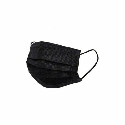 MEDİKAL 50PCS SİYAH CERRAHİ YÜZ MASKESİ