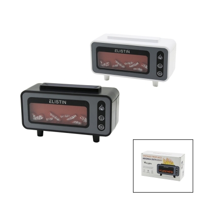 MİNİ ŞÖMİNE 200ML USB ŞARJLI - IŞIKLI HAVA NEMLENDİRİCİ BUHAR MAKİNE - KOKU GİDERİCİ 4.5W