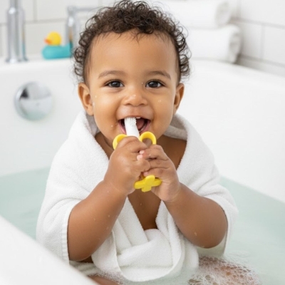 Muz Şekilli Diş Kaşıma Aparatı ? Bebekler İçin Silikon Diş Kaşıyıcı, Diş Çıkarma Oyuncağı