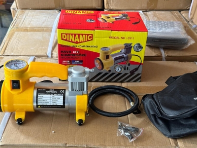 OTO - ARAÇ HAVA KOMPRESÖRÜ KAMYON - OTOBÜS - DC/12V-13.5V - 15Amp - 150PSI - BAR GÖSTERGE - LED AYDINLATMA CY-1