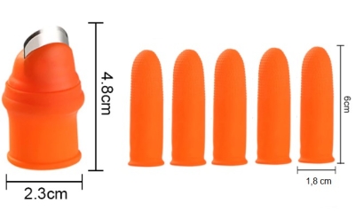 Pratik Baş Parmak Sebze Kesme Ayıklayıcı Bayan M Set