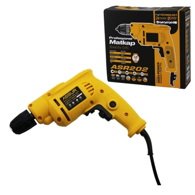 PROFESYONEL MATKAP SIKMA - VİDALAMA FİŞLİ KADEMELİ HIZ AYAR OTOMATİK MANDREN 360 DERECE TUTMA KOL 580W 0.8-10MM ASR-202-7131