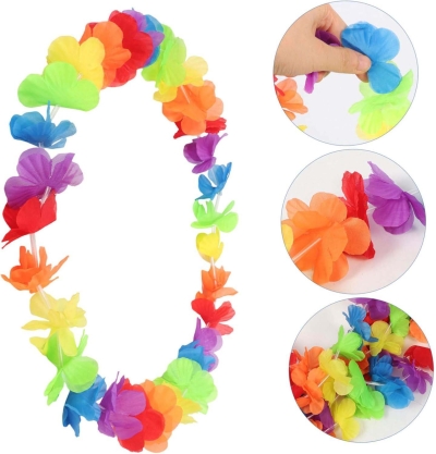 Rengarenk Hawaii Boyun Çelengi Havai Partisi Kolyesi 1 Adet