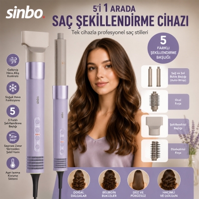 SAÇ ŞEKİLLENDİRME CİHAZI 110.000RPM 5 BAŞLIK - 3 HIZ - SICAKLIK AYAR SHD-1760