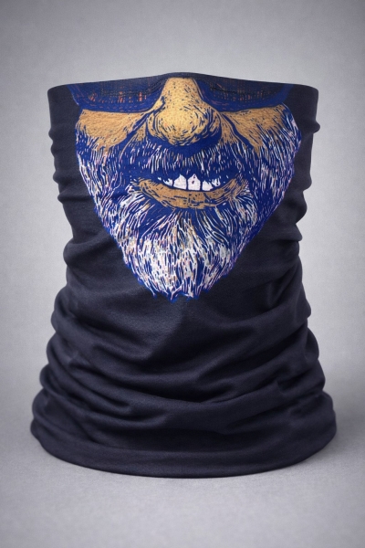 Sakallı Yüz Desenli Baf Buff ? Çok Amaçlı Boyunluk &amp;amp; Maske 1 No