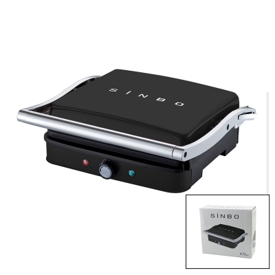 SİYAH IZGARA VE TOST MAKİNESİ AYARLANABİLİR ISI 180 DERECE AÇILABİLİR ÜST GÖVDE SSM-2571