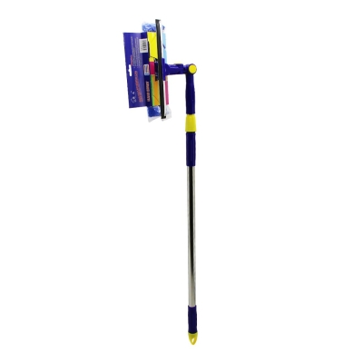 STAR Q 2 BAŞLI=CAMSİL ÇEKPAS - M.FİBER MOP=24.5CM 360 DERECE BAŞLIK CAMSİL - MOP UZAYAN METAL - PLS.SAP= 85-133CM