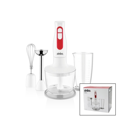 TURBO EL BLENDER SETİ DOĞRAYICI- MİKSER- BLENDER 2 KADEME HIZ 600ML HAZNE - 700ML ÖLÇÜ KABI SHB-3100S