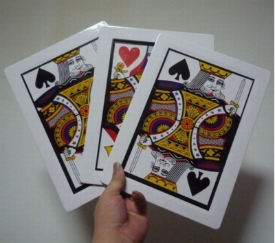 Üç Kart Monte Sihirbazlık Oyunu  Basit Etkileyici sihirbazlık oyunu 0040- 3 Kart Fiyatı