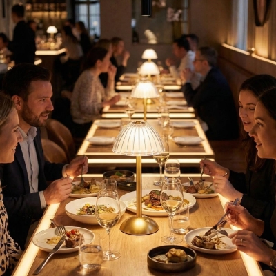 Uzun Mantar Çizgili Model LED Masa Lambası ? Dokunmatik, 3 Renk Işık Modlu, Şarjlı Dekoratif Gece Lambası