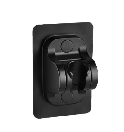 Yapışkanlı Duş Başlığı Tutucu Ayarlı Siyah