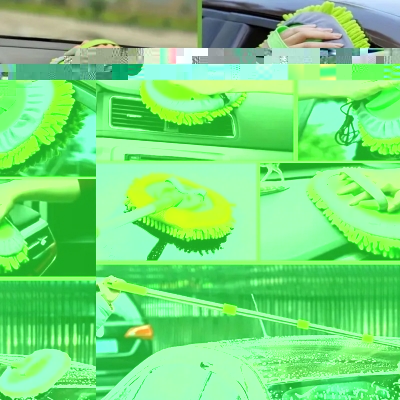 Yedek Mikrofiber Bezli Oto Yıkama Mop Seti