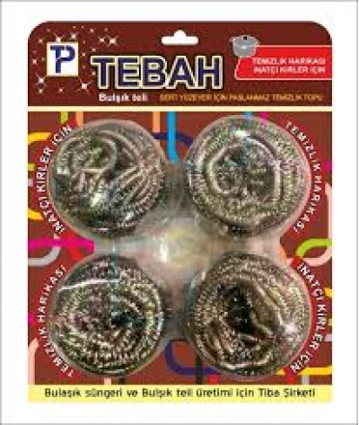 4 PARÇA  BULAŞIK TOP TELİ