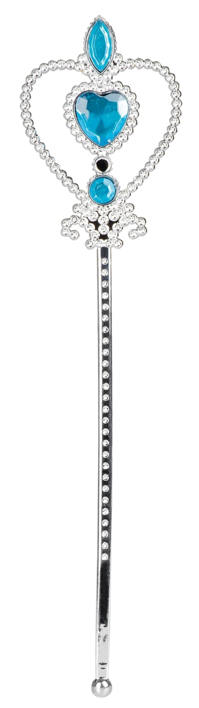 Mavi Renk Kalp İşlemeli Karlar Ülkesi Elsa Asası