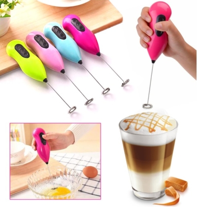 Mini Pilli Karıştırıcı ve Köpürtücü El Mikseri