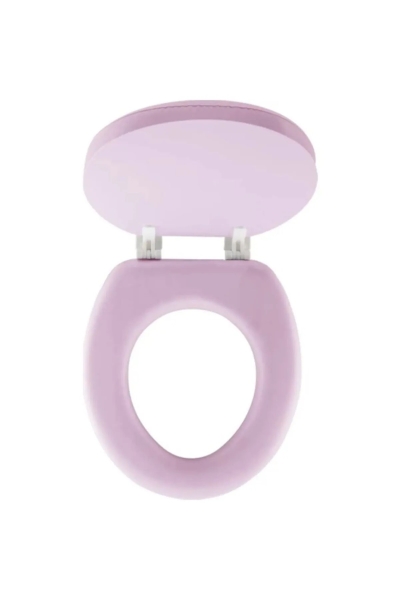 PEMBE YUMUŞAK KLOZET KAPAK BÜYÜK PUF 42x41 cm