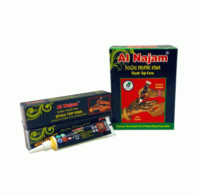 12 ADET AL NAJAM SİYAH TÜP KINA 30GR