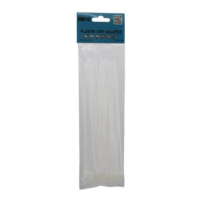 25PCS   BEYAZ   3.6X200MM  PLASTİK CIRT KELEPÇE