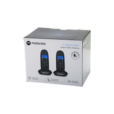 2PCS SİYAH DİJİTAL KABLOSUZ - TELSİZ TELEFON ARAYAN NO GÖRME 50 HAFIZA C-1002CB