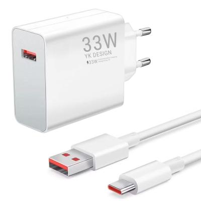 33W Hızlı Şarj Adaptörü – Type-C Kablolu, USB Çıkışlı, Akıllı Şarj Destekli Duvar Tipi Şarj Cihazı