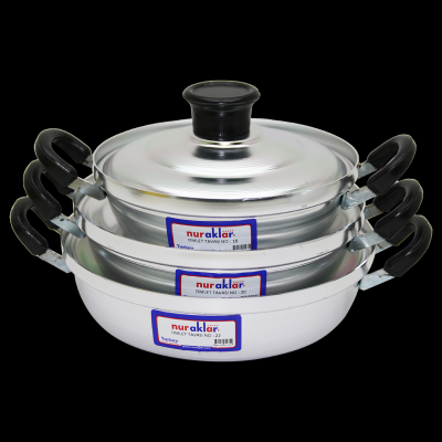 3LÜ ALÜMİNYUM OMLET SET NO-18-20-22