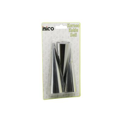 3PCS  METAL KORNEO KALIP - PASTA DEKORASYON APARATI ÇAP:3.4CM X UZUNLUK:12CM BRKT-921602