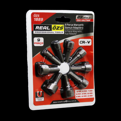 9  PARÇA   - 5-13 MM MANYETİK SOMUN SÖKME - ÇATI ADAPTÖRÜ