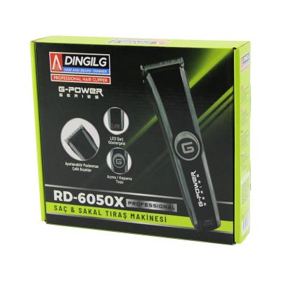 SAÇ SAKAL KESME - TRAŞ MAKİNESİ FİŞ ŞARJLI=LED GÖSTERGE AYARLI BIÇAK=0.1-05MM RD-6050X G-POWERG-PLUS