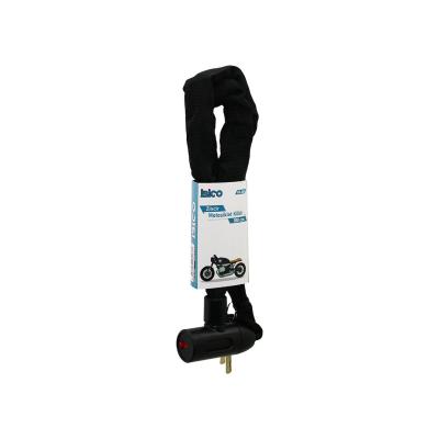 ZİNCİRLİ ANAHTARLI  MOTOR - BİSİKLET KİLİT BEZ KILIFLI AÇ-KAPA KİLİT KAPAK 100CM